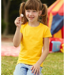 ДЕТСКАЯ ФУТБОЛКА ДЛЯ ДЕВОЧЕК Fruit of the loom  GIRLS VALUEWEIGHT T