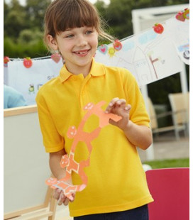 ДЕТСКАЯ РУБАШКА ПОЛО Fruit of the loom   KIDS 65/35 POLO