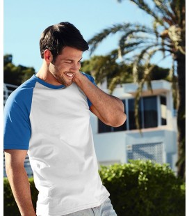 Мужская футболка с коротким рукавом Fruit of the Loom ValueWeight Short Sleeve Baseball T