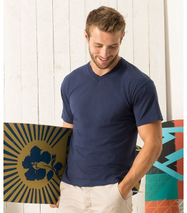 Мужская футболка с V-образным вырезом Fruit of the Loom Super ValueWeight V-Neck T