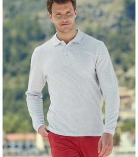 Мужская Рубашка Поло с длинным рукавом Fruit of the Loom Premium Long Sleeve Polo