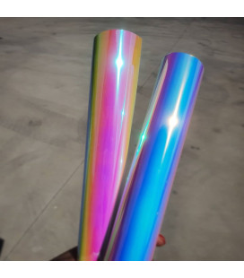 Светоотражающая пленка хамелеон для термопереноса Rainbow